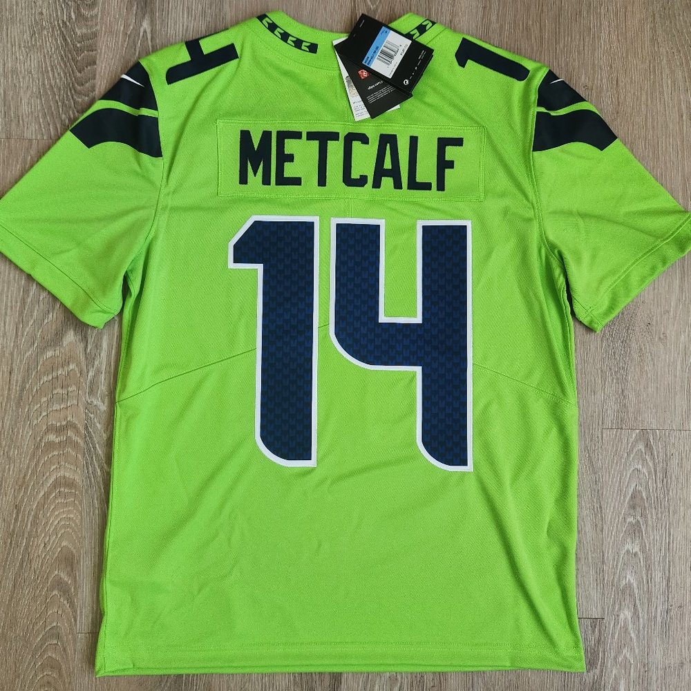 Seattle Seahawks DK Metcalf Nike Vapor Limited Jersey Men's Size Medium